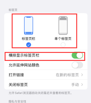 景德镇iPhone授权维修分享Safari浏览器如何切换标签栏位置 